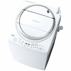 【中古】 東芝 タテ型洗濯乾燥機 ZABOON 8kg メタリックシルバー AW-8V6 S