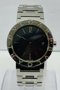 C235-W6-989 【電池交換済】BVLGARI ブルガリ BB 33 SS ブルガリブルガリ L251878 メンズ クォーツ デイト 腕時計 稼働