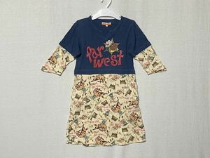 【CASTELBAJAC KIDS SPORT】カステルバジャック ワンピース カウボーイ プリント サイズ１２０