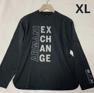 洗練されたデザイン ARMANI EXCHANGE 上質スウェット　プルオーバー　XL 上品なネイビー　6LZMHZ ZJXEZ　#ARMANIMAKO