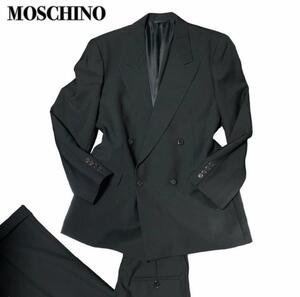 MOSCHINO モスキーノ セットアップ ダブルスーツ 黒ブラック S