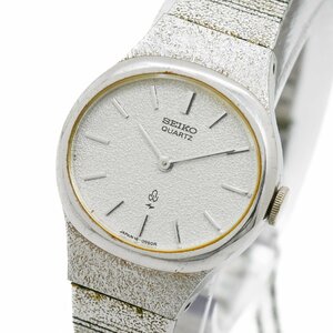 1円 稼動 SEIKO セイコー 16-5350 レディースウォッチ QZ クオーツ シルバー 銀文字盤 SS 女性用 腕時計 ラウンド ブランド 316220240423