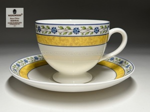 【瑞】ウェッジウッドWEDGWOOD MISTRAL カップ＆ソーサー