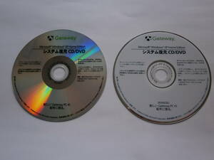 Gateway★システム復元CD/DVD★２枚セット