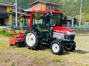 ヤンマートラクター EF228 28馬力 756h エアコンキャビン ヤンマーロータリーER217 四駆 パワステ