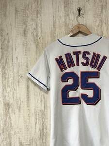 V648☆【MLB ニューヨーク メッツ 松井 稼頭央 25番 ユニフォーム】Majestic マジェスティック 野球 S