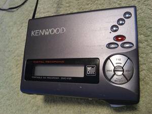 KENWOOD DMC-F5R ポータブルMDレコーダー 純正アダプターつき