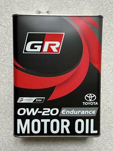 【4L】 GR MOTOR OIL Endurance 0W20 4L×1缶 TOYOTA GAZOO Racing トヨタ純正 全合成油 エンデュランス