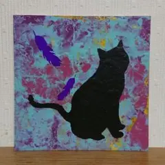 ポケットアート ネコのキモチ197 絵画 インテリア 猫