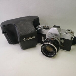 Canon FP キヤノンFP FL50mm F1.8 1964年発売 FLマウント 一眼レフ フィルムカメラ ヴィンテージ ケース付 現状品 ／ 01-00130
