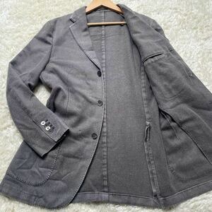 ボリオリ【極上カシミヤ100%】BOGLIOLI テーラードジャケット K.Jacket アンコン メンズ 46 シェルボタン グレー 春 イタリア製 M位