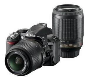 Nikon デジタル一眼レフカメラ D3100 200mmダブルズームキットD3100WZ200(中古品)