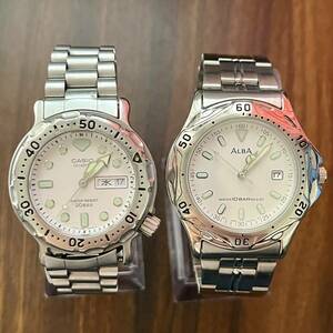 ★ CASIO カシオ QUARTZ クォーツ MD-705C メンズ アナログ★SEIKO◆セイコー ALBA アルバ V732-0N60 クォーツ デイト【稼働品】 