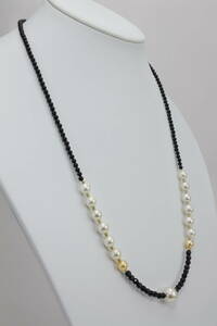 日本製☆　K18ボール　　アコヤ真珠　南洋本真珠　など　ネックレス　最大玉径１１．１ｍｍ　長さ63ｃｍ　20ｇ　未使用保管品