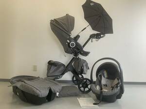 中古ベビーカー・ストッケ・エクスプローリー・STOKKE XPLORY・V5・キャリーコット・チャイルドシート・送料無料