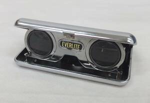 【中古動作品】★EVERLITE Crystar Lens 2.5× 双眼鏡 オペラグラス MADE IN JAPAN 本体のみ