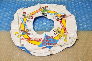 中嶋製作所 ディズニー ミッキー透明 浮き輪 一人用 50cm 当時物 新品 未使用 アンティーク レトロ 昭和レトロ コレクションに