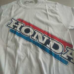 80s vintage HONDA Tシャツ トリコロール ロゴ デッドストック 半袖 ホンダ ヴィンテージ ビンテージ レア 希少 80
