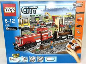 新品未開封 LEGO 3677 CITY Red Cargo Train シティ レッド・カーゴトレイン