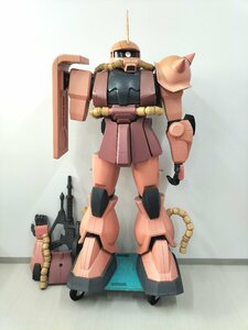 ●引取限定 現状品 機動戦士ガンダム シャア専用ザク 等身大フィギュア 約166cm 1/12スケール HY2M ハイパーハイブリットモデル MS-06S[ne]