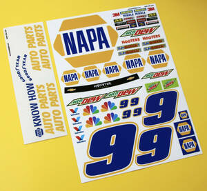 ★送料無料★RC Nascar NAPA number 9 sticker ステッカー デカール セット