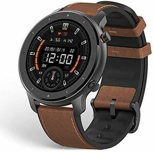 新品★送料無料★Amazfit GTR スマートウォッチ 腕時計 歩数計 着信通知 12日間の連続使用 5ATM防水 (47mm, アルミニウム合金)