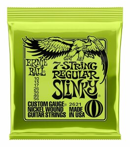 即決◆新品◆送料無料ERNIE BALL 2621 [10-56] 7 STRING REGULAR SLINKY 7弦 ギター弦/メール便