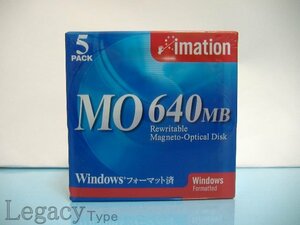 【imation イメーション OD3-640S Win×5 MOディスク 640MB Winフォーマット 5枚】