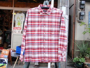 美品！日本製　GOODENOUGH（グッドイナフ）　チェック柄のネルシャツ　サイズ3