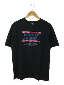 EDIT MODE/ファミコン ドンキーコング/Tシャツ/L/コットン/BLK/プリント