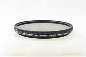 ☆送料無料☆ K&F CONCEPT ケーアンドエフコンセプト MC Variable ND2-400 77mm クリアケース付 #22123101