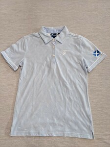 ＼送料込み！／【FIDRA】フィドラ　レディース　半袖ポロシャツ　M ブルー　ゴルフウェア　GOLF　半袖シャツ