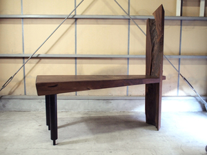 引取希望 大迫力 一枚板 テーブル アイアンレッグ 和モダン 銘木 工房 作家 北欧 デザイナーズ
