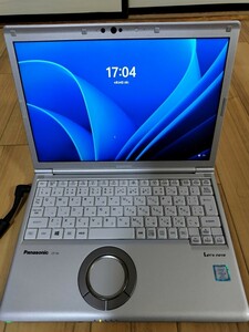 1円スタート！激安Panasonic レッツノート Core i5 メモリ8G SSD256windows11pro Microsoft OfficeHome&Business ライセンスキー付きです。