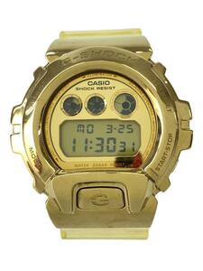 CASIO◆クォーツ腕時計_G-SHOCK/デジタル/ラバー/GLD/CLR