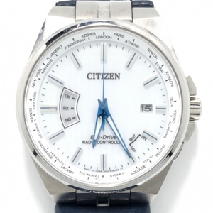 CITIZEN(シチズン) 腕時計 ATTESA(アテッサ) CB0160‐18A/H145‐S116643 メンズ エコドライブ/型押し 白