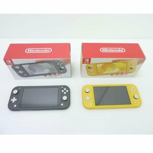 1円【ジャンク】Nintendo 任天堂/ニンテンドースイッチLite本体 イエロー グレー 2台セット/HDH-S-YAZAA/GAZAA/88