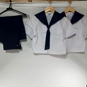 【美品】セーラー服 女子制服 学生服 JK JC 女子高校生 女子中学生 夏服 コスプレ衣装(1025)