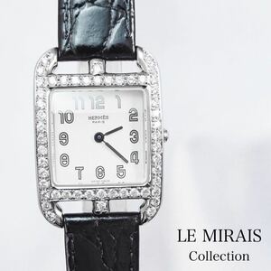 【仕上済/ベルト２色】エルメス ケープコッド ダイヤ レディース 腕時計 HERMES ダイヤモンド 時計
