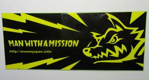 MAN WITH A MISSION ステッカー 横長 狼 マンウィズ グッズ