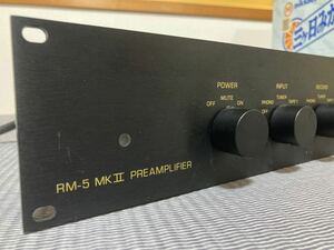 米国 MUSIC REFERENCE★RM-5 MKⅡ★真空管式プリアンプ 動作品★極太電源ケーブル換装★USA MADE★RAM 6DJ8 希少 フォノイコが素晴らしい！