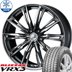 新品 86 プリウス レガシィ BRZ BLIZZAK VRX3 215/45R17 17インチ レオニス GX 7.0J +47 5/100 スタッドレス タイヤ ホイール セット 4本