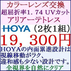 ◆大特価セール◆ ＨＯＹＡ 遠近両用カラーレンズ 中屈折率1.74 撥水コート 3 HF20