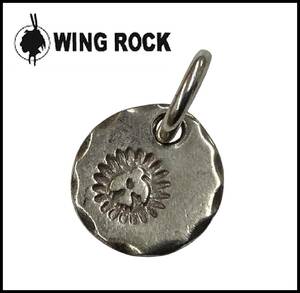 WINGROCK WING ROCK ウイングロック P-72A シルバー 全銀 イーグル フェザー タタキ たたき メタル チャーム ペンダントトップ ネックレス