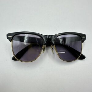 E148-SK10-852 RAYBAN レイバン B&L WAYFARER ウェイファーラー サングラス ブラック×ゴールドカラーフレーム 55□20 メンズ ①