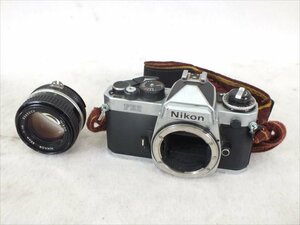 ♪ Nikon ニコン FE2 フィルム一眼レフカメラ NIKKOR 50mm 1:1.4 現状品 中古 240409M5304