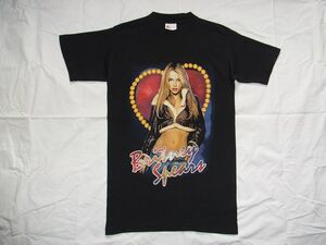 ☆ 00s ビンテージ Britney Spears ブリトニー・スピアーズ The Onyx Hotel Tour Tシャツ sizeS 黒 ☆USA古着 ロック RAP TEES 90s OLD