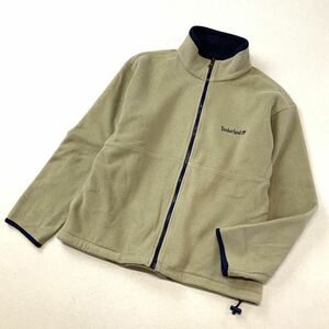 90‘s USA製 Timber land ティンバーランド POLATEC ポーラテック フリースジャケット メンズ USA XS M相当 ライトベージュ アウトドア