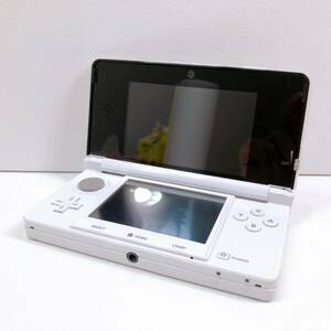 124【中古】Nintendo 3DS 本体 CTR-001 ニンテンドー 3DS ホワイト タッチペン付き 任天堂 ゲーム 動作確認 初期化済み 現状品