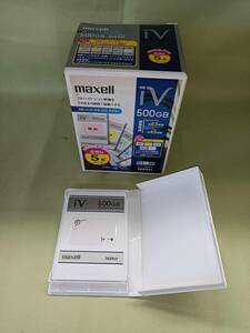 QAZ12633★maxell マクセル　iVDR-S 500GB ハードディスクカセット　M-VDRS500G.C　iVカセット　ケース入り 外箱入り